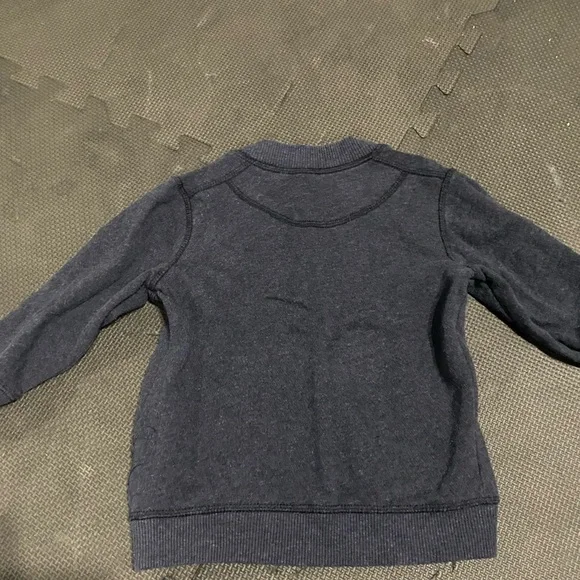 H&M Boys. Jeans with Suspenders. Cardigan and Striped Shirt. Size 12-18 months - Picture 7 of 9